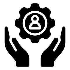 Support Icon in Solid Style