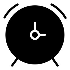 Timer Icon in Solid Style
