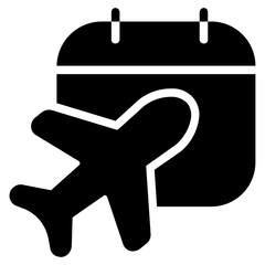 Vacation Icon in Solid Style