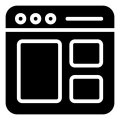 User Interface Icon in Solid Style