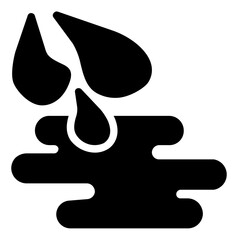 Water  Icon in Solid Style