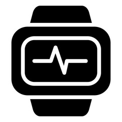 Watch Icon in Solid Style