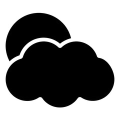 Weather Icon in Solid Style