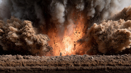 High-Resolution Realistic Image of Bunker Buster Bombers in Action, Generative AI