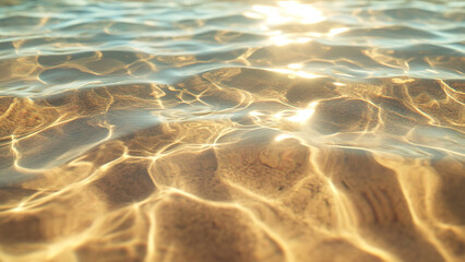 clear glowing water waves background, light, pure 7