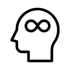 Philosophy line icon. School Subjects. Simple vector symbol used for school, travel, or education themes. Clean linear design, Thin stroke design, isolated on white.