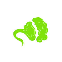 comic green fart cloud