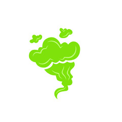 comic green fart cloud