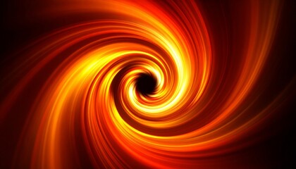 Obraz premium Abstract fire vortex background - swirling flames forming circular tunnel. Burning