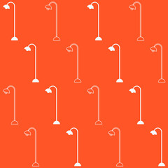 Tall Lamp Vector Seamless Pattern