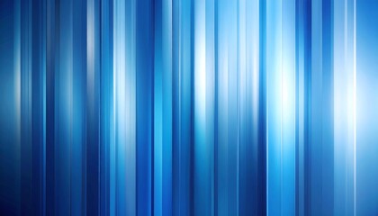 Abstract glass-inspired blue gradient grainy background with smooth stripes vertica