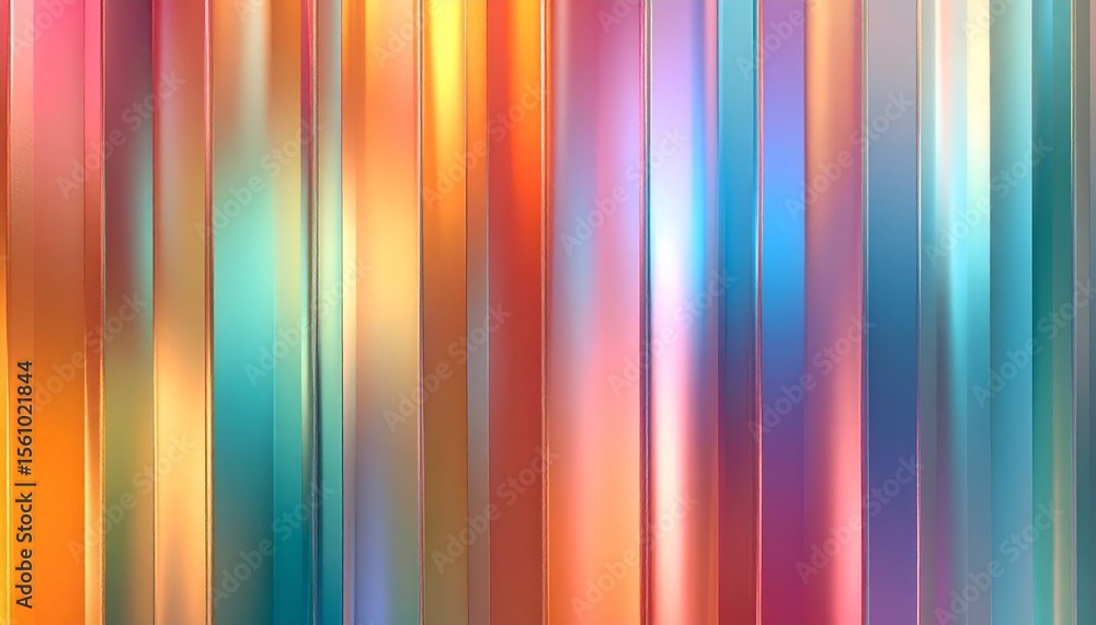 Poster glass-inspired abstract background with vertical wavy stripes and subtle dust texture