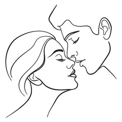 Couple embracing with closed eyes love embrace