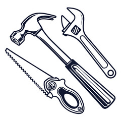 Hammer wrench saw tool set tools carpentry