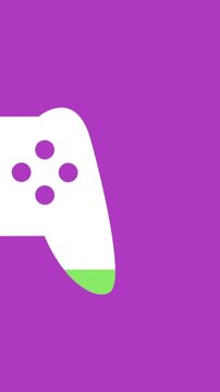 Gamepad shape filling with colour 4k