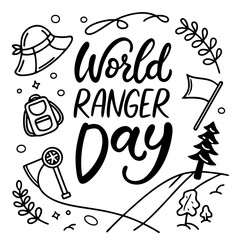 WORLD RANGER DAY vector illustration