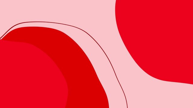 Abstract liquid red wave liquid with line motion 4k background seamless looping