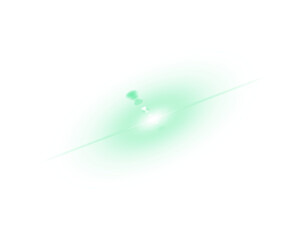 Blue glow light effect isolated on transparent background. Abstract lens flare light. Glowing spotlight. Sparkling starlight. Light PNG. Space overlays. Magic festive decoration design elements