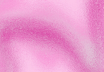 Pink Foil Texture with Crumpled and Shiny Metallic Surface