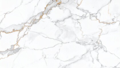 Obraz premium White marble texture background with grey-golden curly veins,