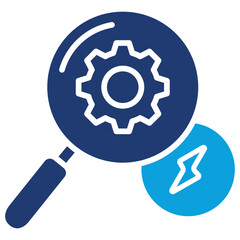 Incident Management Flat Blue Icon