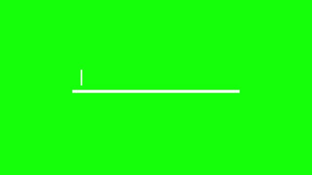 Straight line animation, search bar on green background. type here, Smooth modern motion design. 4k video
