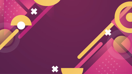 Abstract geometric design featuring purple and coral shapes. Great for modern branding, backgrounds, or graphic designs needing a unique touch.