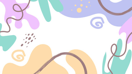 Abstract pastel pattern of shapes and lines suitable for backgrounds, graphic design projects, and artistic concepts. Geometric and soothing colors.