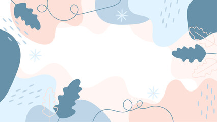 Abstract pastel background with leaves. Perfect for seasonal designs, nature concepts, wallpapers, invitations, and botanical themed projects. Vibrant and versatile.