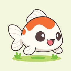 Happy Cartoon Fish – Smiling Style Sea Animal Vector