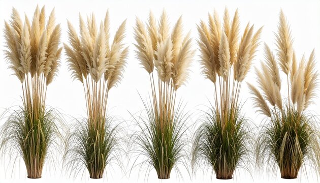 Set of Celtica gigantea (commonly called giant feather grass, giant needle grass 