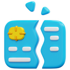 3D Broken Icon
