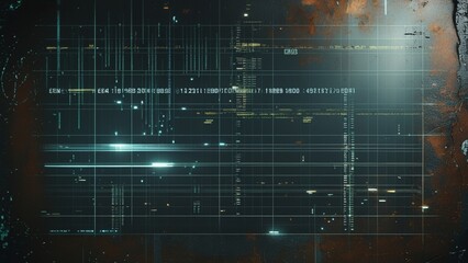 Obraz premium Futuristic HUD Diagram on Grunge Texture