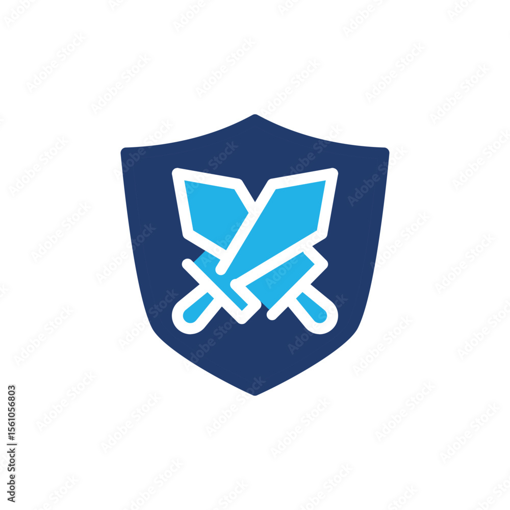 Aufkleber defense colored icon vector design good for web or mobile app