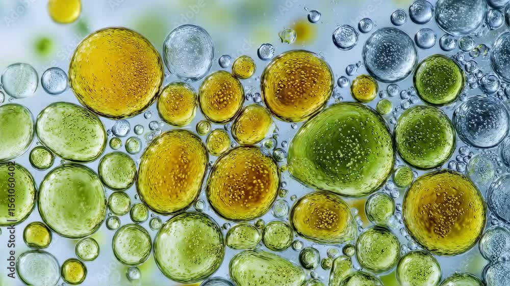 Poster a closeup photograph of a microscope slide showing a magnified view of the molecules present in a dr