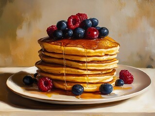 pancakes for breakfast  - ai