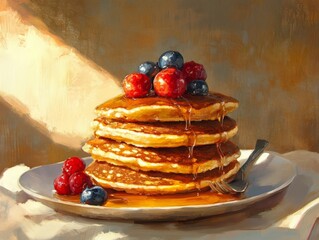 pancakes for breakfast  - ai