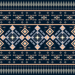 Ethnic tribal Aztec colorful background. Seamless tribal diamond pattern, folk embroidery, tradition geometric Aztec ornament. Tradition Native and Navaho design for fabric, textile, print, rug, paper