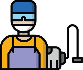 disinfection service color icon	