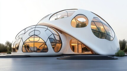 Futuristic Transparent Domes for Bio-Engineered Ecosystems in Space
