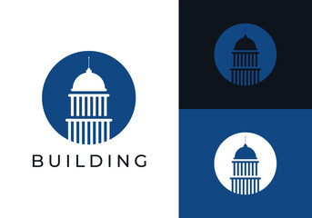 This is a building logo using the symbol of a building of justice. This logo is suitable for lawyers, legal aid organizations and such.