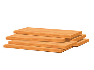 Stack of wooden boards, wood boards for building construction
