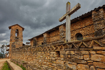 Centuries-old walls and carved wooden altars guard the faith and history of La Jalca Grande.The first colonial church built in the Amazonas region, standing proudly among Andean skies.