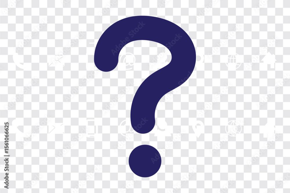 Poster question mark icon. question mark simple black style symbol sign for apps and website, vector illust