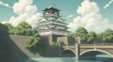 Fototapeta premium chinese pavilion in the park