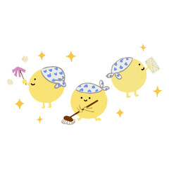 お掃除する善玉菌たち