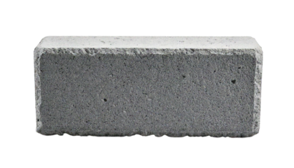 Concrete block Isolated on Transparent or White Background