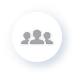 Neumorphism Icon Group Icon Soft Drop Shadow on Dark Background Neumorphic UI UX Design User Interface Neumorphism Shadow