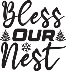 Basic RGB Bless Our Nest svg design