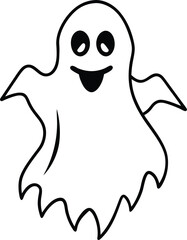 halloween ghost vector illustration